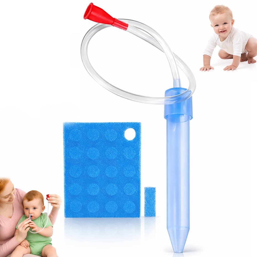 PANCA Baby Nasal Aspirator Mucus Sucker Nose Cleaner with 20 Hygienic Filters | Gentle Suction Pump for Infants &amp; Kids | Safe Nose Cleaner for Newborn Congestion Relief, Easy to Clean &amp; Travel-Friendly