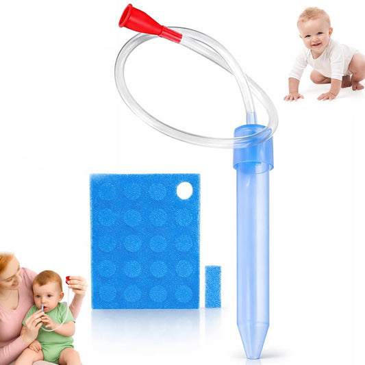 PANCA Baby Nasal Aspirator Mucus Sucker Nose Cleaner with 20 Hygienic Filters | Gentle Suction Pump for Infants &amp; Kids | Safe Nose Cleaner for Newborn Congestion Relief, Easy to Clean &amp; Travel-Friendly