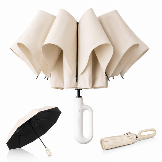 PANCA Umbrella for Rain Big Size - Windproof UV Protection Compact Folding Umbrella for Men, Women, Girls &amp; Kids | Automatic Open &amp; Close, 8 Ribs Strong Stylish Chatri for Daily Monsoon Travel, Lightweight Durable Sun