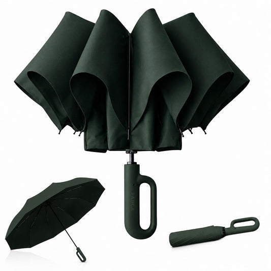 PANCA Umbrella for Rain Big Size - Windproof UV Protection Compact Folding Umbrella for Men, Women, Girls &amp; Kids | Automatic Open &amp; Close, 8 Ribs Strong Stylish Chatri for Daily Monsoon Travel