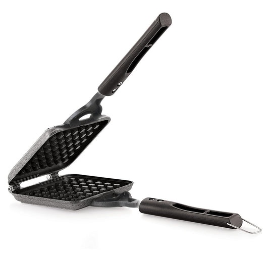PANCA Non-Stick Gat toster Maker | Waffles at Home | Gas Compatible Super Heavy Thickness (Waffle Maker)