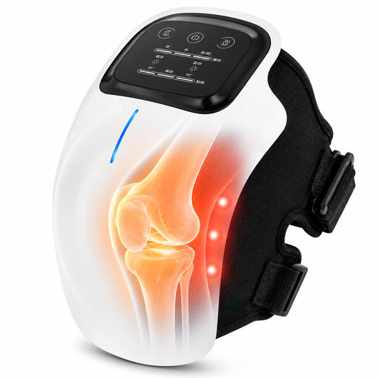 PANCA Knee Massager with Heat &amp; Vibration | Rechargeable Joint Massage Machine for Knee, Shoulder &amp; Elbow | 3 Heat Levels, Portable Physiotherapy Massager for Daily Comfort &amp; Relaxation