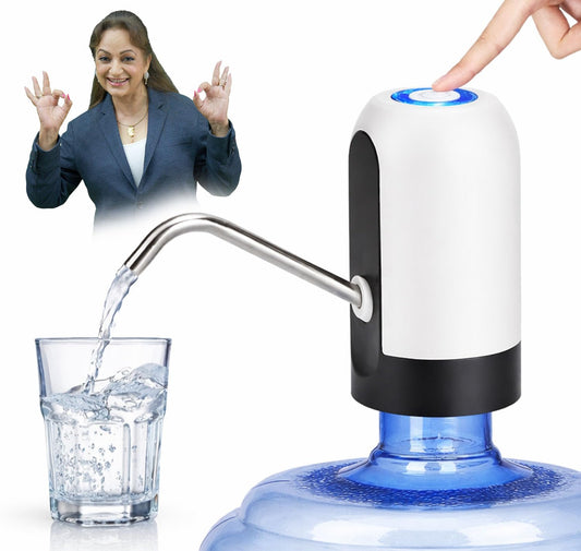 PANCA Automatic Wireless Water Can Dispenser Pump for 20 Litre Bottle | Electric Water Pump for 20L Jar with USB Charging, Low Noise &amp; High Efficiency | Portable Water Dispenser for Home &amp; Office