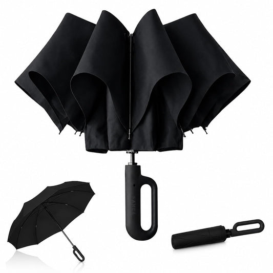 PANCA Umbrella for Rain Big Size - Windproof UV Protection Compact Folding Umbrella for Men, Women, Girls &amp; Kids | Automatic Open &amp; Close, 8 Ribs Strong Stylish Chatri for Daily Monsoon Travel