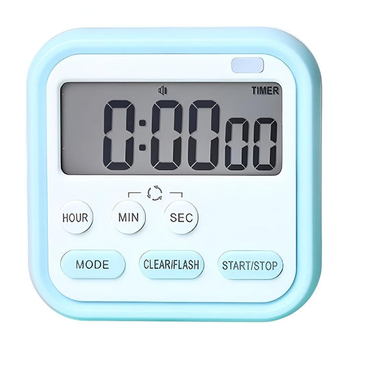 PANCA Digital Kitchen Timer with Loud Alarm, Large LCD Display, Magnetic Back, Countdown/Count-Up Stopwatch, Hour-Min-Sec Settings, Silent Mode &amp; Foldable Stand for Cooking, Study &amp; Workout