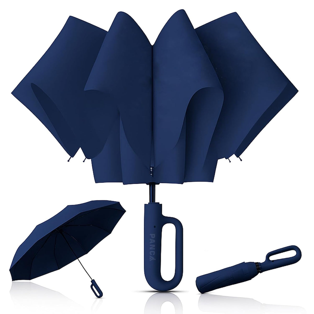PANCA Umbrella for Rain Big Size - Windproof UV Protection Compact Folding Umbrella for Men, Women, Girls &amp; Kids | Automatic Open &amp; Close, 8 Ribs Strong Stylish Chatri for Daily Monsoon Travel