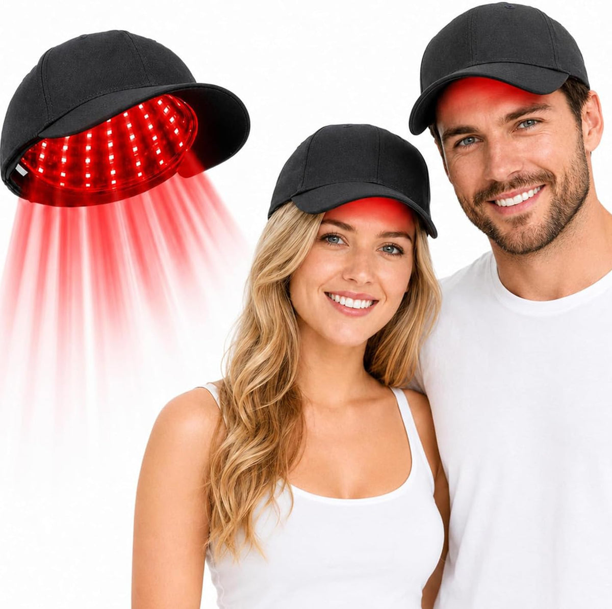 PANCA Red Light Therapy Cap for Scalp Care &amp; Healthy Looking Hair | Wireless LED Light Therapy Cap | Auto Timer, Lightweight &amp; Discreet | Non-Invasive Hair Care Device for Women &amp; Men | Portable Wellness