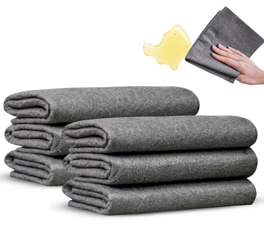 PANCA Microfibre Cleaning Cloth Reusable Magic Pocha | Thick Lint Free Streak Free Cleaning Cloths | 40x50 cm Big Size for Kitchen, Home, Car &amp; Window Cleaning (Set of 3)