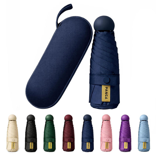 PANCA Umbrella Foldable Compact Travel Umbrella | UV Protection Sun &amp; Rain | Windproof Strong Frame | Lightweight Portable for Men Women, kids boys girls