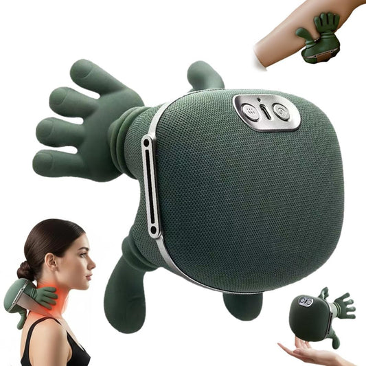 PANCA Heated Neck &amp; Back Massager with 4D Kneading, Wireless Portable Electric Deep Tissue Massager for Shoulder, Cervical, Back, Leg &amp; Foot Pain Relief, Rechargeable Body Massager (Green)